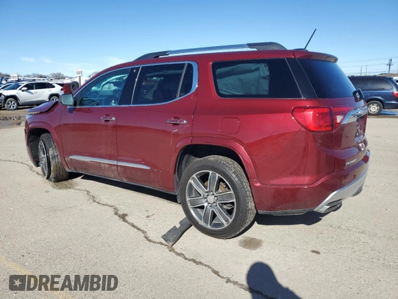 2018 GMC Acadia Denali with VIN 1GKKNXLS9JZ189670, listed as a Copart auction lot 45456295 with 102,634 mi miles and Salvage Title. Bid and sale history available at DreamBid. Image 2.