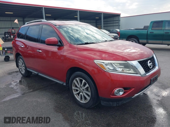 2016 Nissan Pathfinder Platinum with VIN 5N1AR2MMXGC658433, listed as a IAAI auction lot 41685557 with 107,695 mi miles and . Bid and sale history available at DreamBid. Image 1.