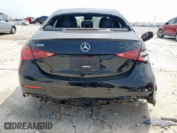 2024 Mercedes-Benz C 300 z VIN W1KAF4GB2RR218022, wystawiony jako Copart lot #51552635 z przebiegiem 7 906 mil mil oraz Szkoda całkowita • Salvage title. Historia ofert i sprzedaży dostępna na DreamBid. Obrazek 6.