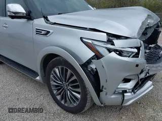 2021 Infiniti QX80 Sensory with VIN JN8AZ2BE9M9267352, listed as a IAAI auction lot 42016437 with 43,872 mi miles and . Bid and sale history available at DreamBid. Image 18.
