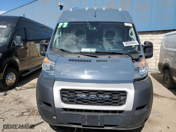 2019 Ram ProMaster Cargo Van with VIN 3C6URVJG7KE558204, listed as a Copart auction lot 50204845 with 134,694 mi miles and Clean Title. Bid and sale history available at carsss.com. Image 5.