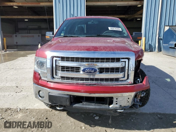 2014 Ford F-150 XL with VIN 1FTFW1ET9EFB85705, listed as a Copart auction lot 46814355 with 159,984 mi miles and Salvage Title. Bid and sale history available at carsss.com. Image 5.