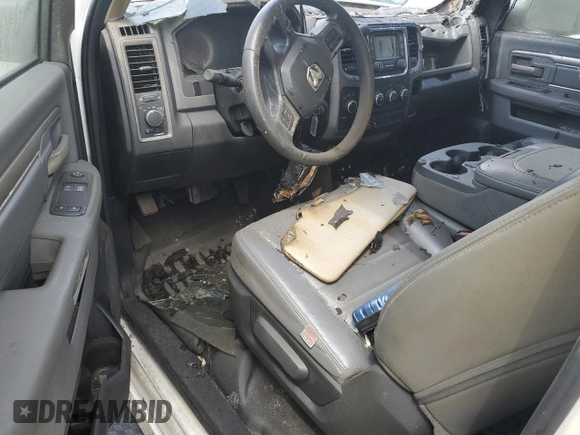 2016 Ram 2500 Tradesman with VIN 3C6LR5AT4FG592216, listed as a Copart auction lot 60850054 with 0 mi miles and Salvage Title. Bid and sale history available at carsss.com. Image 8.