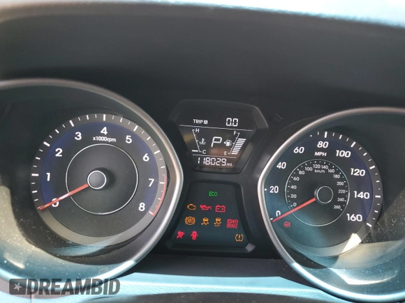 2015 Hyundai Elantra SE with VIN 5NPDH4AE1FH557037, listed as a Copart auction lot 53345894 with 118,029 mi miles and Non repairable. Bid and sale history available at DreamBid. Image 9.