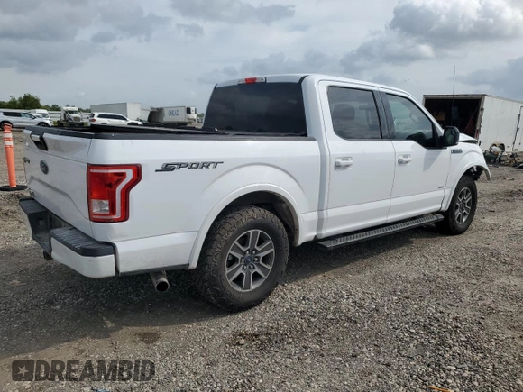 2017 Ford F-150 XL with VIN 1FTEW1CP5HKC11102, listed as a Copart auction lot 54764785 with 195,901 mi miles and Salvage title. Bid and sale history available at DreamBid. Image 3.