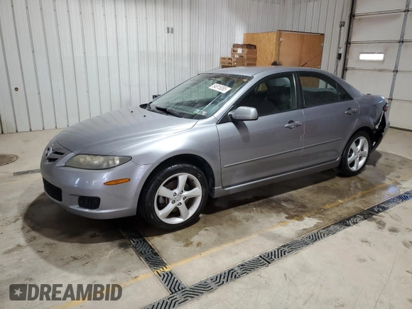 2008 Mazda 6 i Sport VE with VIN 1YVHP80C385M42447, listed as a Copart auction lot 54915095 with 110,038 mi miles and Salvage Title. Bid and sale history available at DreamBid. Image 1.