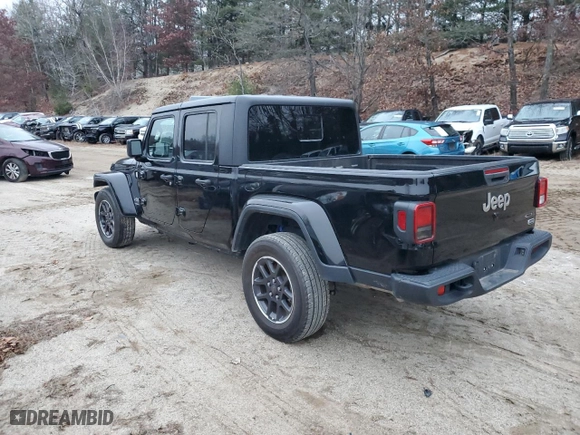 2023 Jeep Gladiator Overland with VIN 1C6HJTFG4PL550551, listed as a Copart auction lot 83576154 with 0 mi miles and Salvage Title. Bid and sale history available at carsss.com. Image 2.