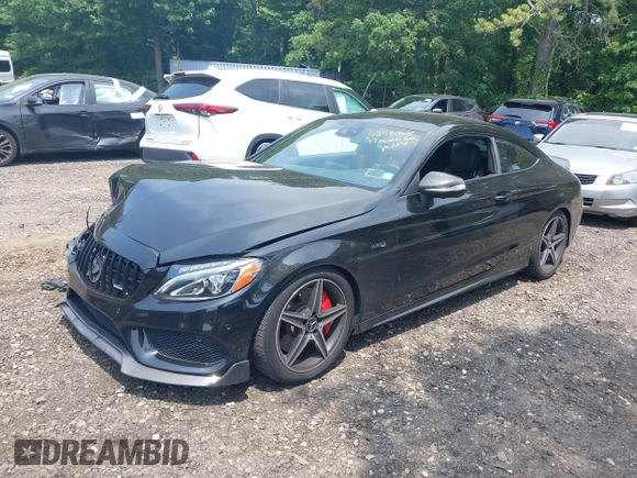 2017 Mercedes-Benz C 43 AMG with VIN WDDWJ6EB1HF451084, listed as a IAAI auction lot 42580008 with 84,882 mi miles and . Bid and sale history available at DreamBid. Image 18.