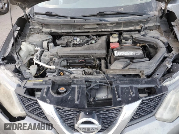 2015 Nissan Rogue S with VIN KNMAT2MT6FP503883, listed as a Copart auction lot 44443905 with 180,295 mi miles and Salvage Title. Bid and sale history available at DreamBid. Image 12.
