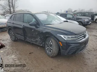 2023 Volkswagen Tiguan S with VIN 3VVFB7AX3PM102667, listed as a Copart auction lot 85290424 with 15,436 mi miles and Salvage title. Bid and sale history available at DreamBid. Image 4.