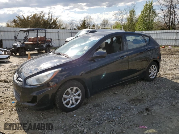 2014 Hyundai Accent GS with VIN KMHCT5AE0EU164873, listed as a Copart auction lot 52879035 with 127,174 mi miles and Clean Title. Bid and sale history available at carsss.com. Image 1.