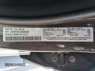 2022 Ram 1500 Big Horn z VIN 1C6RRFBG1NN263786, wystawiony jako Copart lot #52994155 z przebiegiem 29 456 mil mil oraz Szkoda całkowita • Salvage title. Historia ofert i sprzedaży dostępna na DreamBid. Obrazek 12.