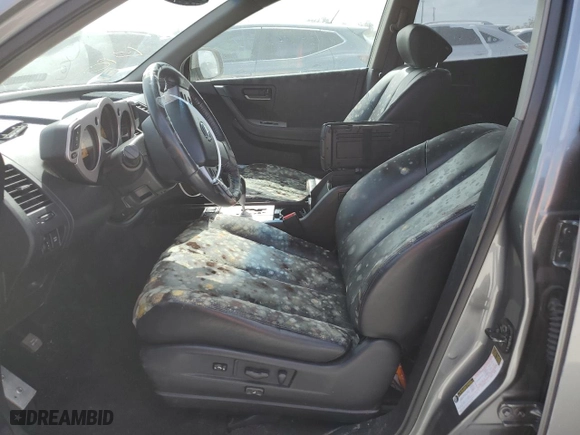 2005 Nissan Murano S with VIN JN8AZ08W45W441061, listed as a Copart auction lot 75007134 with 0 mi miles and Salvage Title. Bid and sale history available at carsss.com. Image 7.