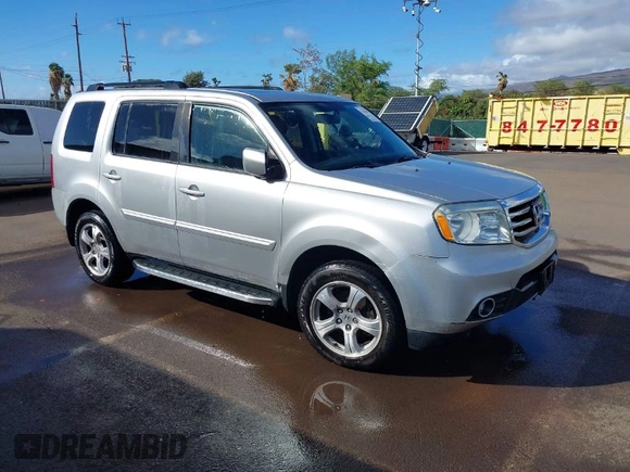 2013 Honda Pilot EX-L with VIN 5FNYF3H5XDB011291, listed as a IAAI auction lot 41266102 with 89,237 mi miles. Bid and sale history available at carsss.com. Image 1.