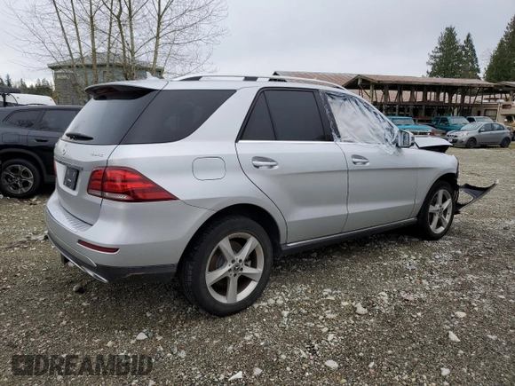 2018 Mercedes-Benz GLE 350 with VIN 4JGDA5HB2JB050580, listed as a Copart auction lot 79615464 with Not Provided miles and Salvage Title. Bid and sale history available at DreamBid. Image 3.