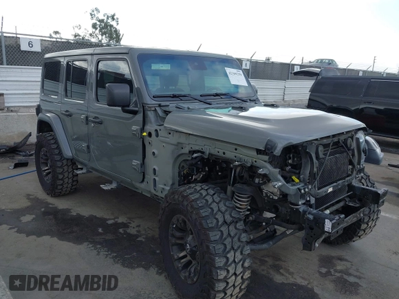 2020 Jeep Wrangler Unlimited Sahara с VIN 1C4HJXEN8LW203975, выставлен на аукционе IAAI как лот 42109259 с пробегом 51 799 миль миль и . История ставок и продаж доступна на DreamBid. Изображение 1.