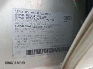 2015 Audi allroad Premium Plus with VIN WA1UFAFL7FA020072, listed as a Copart auction lot 63419354 with 115,108 mi miles and Salvage Title. Bid and sale history available at carsss.com. Image 15.