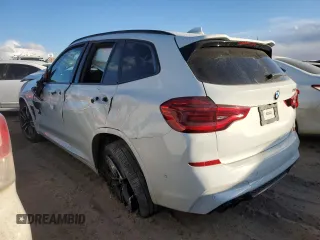 2020 BMW X3 M Competition with VIN 5YMTS0C00L9C54384, listed as a Copart auction lot 86844944 with 0 mi miles and Salvage Title. Bid and sale history available at carsss.com. Image 2.