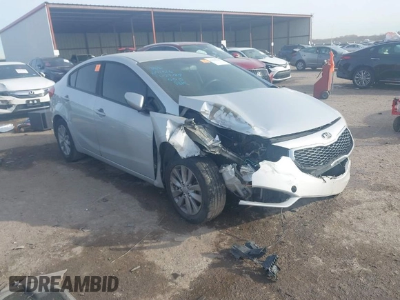 2016 Kia Forte LX with VIN KNAFK4A66G5585773, listed as a IAAI auction lot 41086399 with 1 mi miles. Bid and sale history available at carsss.com. Image 1.
