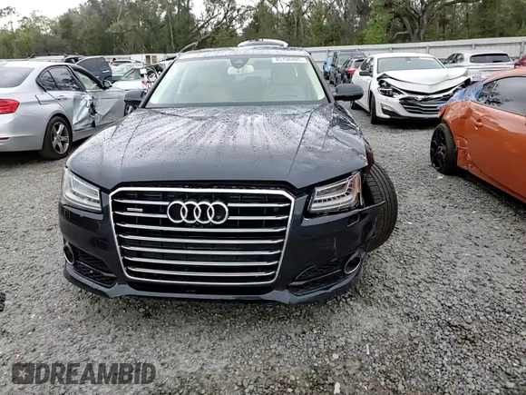 2018 Audi A8 with VIN WAU44AFDXJN000255, listed as a Copart auction lot 45706405 with 60,065 mi miles and Salvage title. Bid and sale history available at DreamBid. Image 11.