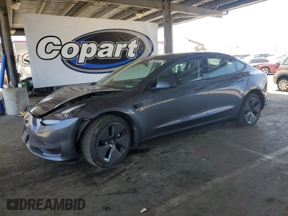 2023 Tesla Model 3 with VIN 5YJ3E1EA4PF456228, listed as a Copart auction lot 61442085 with 121,173 mi miles and Clean title. Bid and sale history available at DreamBid. Image 1.
