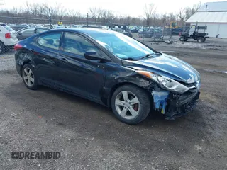 2013 Hyundai Elantra GLS with VIN KMHDH4AE0DU738550, listed as a IAAI auction lot 41884748 with 102,111 mi miles and . Bid and sale history available at DreamBid. Image 1.