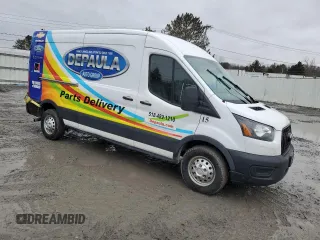 2021 Ford Transit Cargo with VIN 1FTBR2C83MKA48498, listed as a Copart auction lot 47932335 with 135,997 mi miles and Salvage title. Bid and sale history available at DreamBid. Image 4.