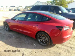 2022 Tesla Model 3 Long Range with VIN 5YJ3E1EB4NF171972, listed as a IAAI auction lot 42026031 with 40,489 mi miles and . Bid and sale history available at DreamBid. Image 3.