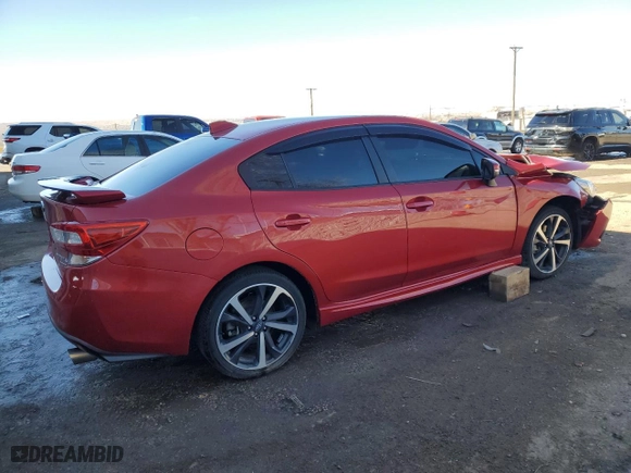 2020 Subaru Impreza Sport with VIN 4S3GKAL67L3606929, listed as a Copart auction lot 42021665 with 64,730 mi miles and Salvage Title. Bid and sale history available at carsss.com. Image 3.
