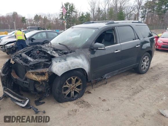2014 GMC Acadia SLT z VIN 1GKKVRKD4EJ339025, wystawiony jako IAAI lot #42093548 z przebiegiem Nie podano mil oraz . Historia ofert i sprzedaży dostępna na DreamBid. Obrazek 2.