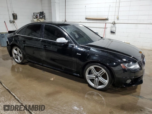 2011 Audi S4 Prestige with VIN WAUKGAFL1BA023812, listed as a Copart auction lot 80644614 with 143,193 mi miles and Salvage Title. Bid and sale history available at carsss.com. Image 4.