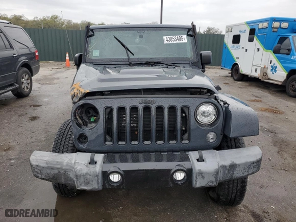 2018 Jeep Wrangler JK Unlimited Altitude with VIN 1C4BJWEG9JL891131, listed as a Copart auction lot 43853405 with 99,844 mi miles and Salvage Title. Bid and sale history available at carsss.com. Image 5.