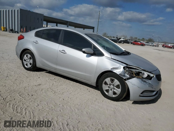 2015 Kia Forte LX with VIN KNAFK4A62F5362709, listed as a Copart auction lot 54345355 with 101,900 mi miles and Salvage Title. Bid and sale history available at carsss.com. Image 4.