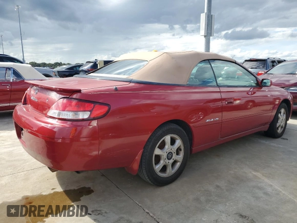 2001 Toyota Solara SE with VIN 2T1FF28P01C439535, listed as a Copart auction lot 74209894 with 231,931 mi miles and Non Repairable. Bid and sale history available at carsss.com. Image 3.