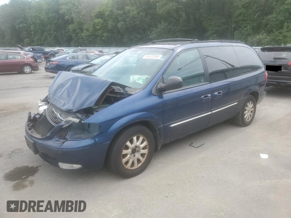2002 Chrysler Town & Country LXi with VIN 2C8GP54L02R714259, listed as a Copart auction lot 64432084 with 186,781 mi miles and Salvage Title. Bid and sale history available at carsss.com. Image 1.