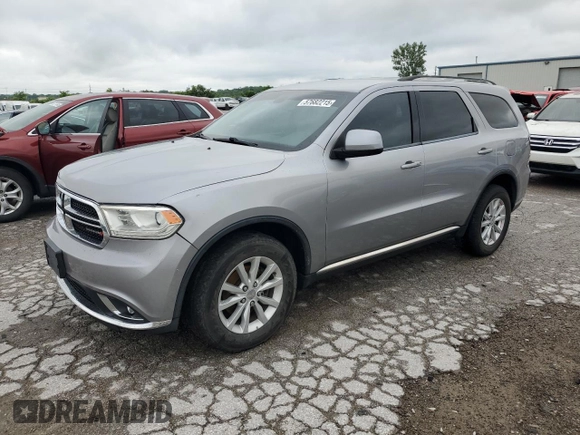 2014 Dodge Durango SXT z VIN 1C4RDJAG8EC596784, wystawiony jako Copart lot #57682215 z przebiegiem 142 008 mil mil oraz Szkoda całkowita • Salvage title. Historia ofert i sprzedaży dostępna na DreamBid. Obrazek 1.