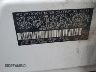 2014 Lexus IS 350 z VIN JTHBE1D23E5012325, wystawiony jako Copart lot #55750115 z przebiegiem Nie podano mil oraz Szkoda całkowita • Salvage title. Historia ofert i sprzedaży dostępna na DreamBid. Obrazek 12.