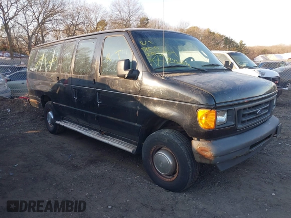 2005 Ford Econoline Wagon XL z VIN 1FBSS31L35HB17145, wystawiony jako IAAI lot #41436846 z przebiegiem Nie podano mil oraz . Historia ofert i sprzedaży dostępna na DreamBid. Obrazek 1.