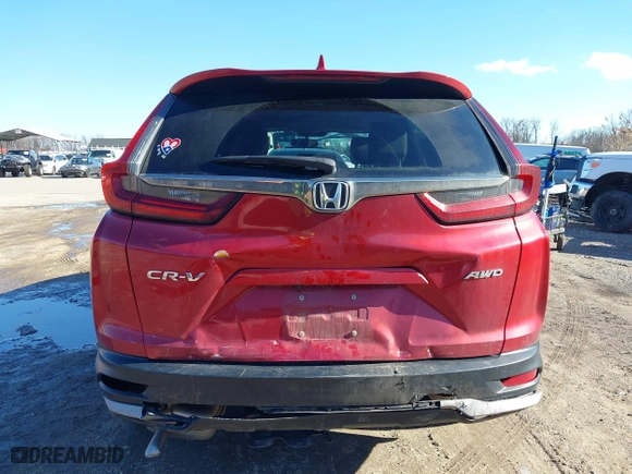 2022 Honda CR-V EX with VIN 7FARW2H57NE019482, listed as a IAAI auction lot 41588395 with 107,031 mi miles. Bid and sale history available at carsss.com. Image 16.