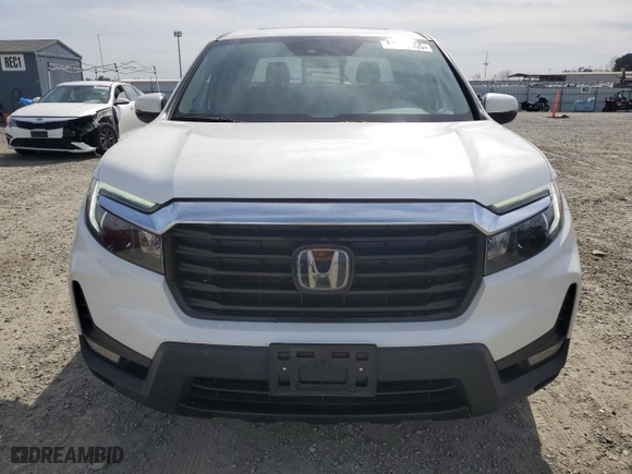 2021 Honda Ridgeline RTL-E with VIN 5FPYK3F7XMB019687, listed as a Copart auction lot 48424165 with 35,139 mi miles and Salvage Title. Bid and sale history available at carsss.com. Image 5.