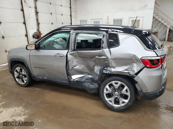 2020 Jeep Compass Limited with VIN 3C4NJDCB1LT208970, listed as a Copart auction lot 83399494 with 33,668 mi miles and Non Repairable. Bid and sale history available at carsss.com. Image 2.