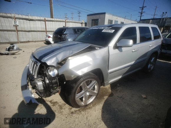 2008 Jeep Grand Cherokee SRT-8 with VIN 1J8HR78358C192213, listed as a Copart auction lot 63658294 with 126,140 mi miles and Salvage Title. Bid and sale history available at carsss.com. Image 1.