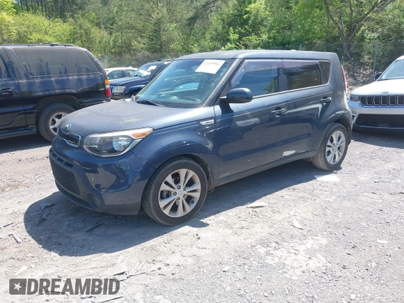 2015 Kia Soul + with VIN KNDJP3A59F7201259, listed as a IAAI auction lot 42029984 with 70,559 mi miles. Bid and sale history available at carsss.com. Image 2.