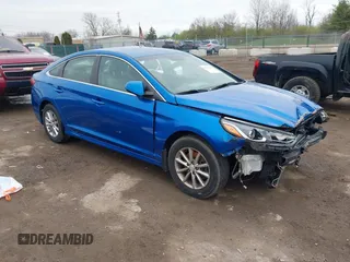 2018 Hyundai Sonata SE with VIN 5NPE24AF1JH688332, listed as a IAAI auction lot 41990382 with 156,363 mi miles and . Bid and sale history available at carsss.com. Image 1.