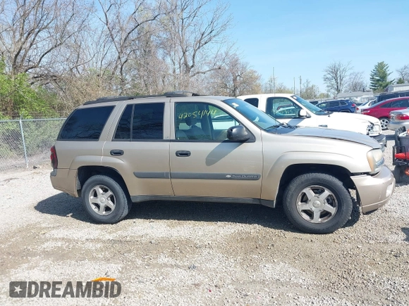 2004 Chevrolet TrailBlazer LT with VIN 1GNDS13S142422830, listed as a IAAI auction lot 42054144 with 218,042 mi miles and . Bid and sale history available at DreamBid. Image 13.