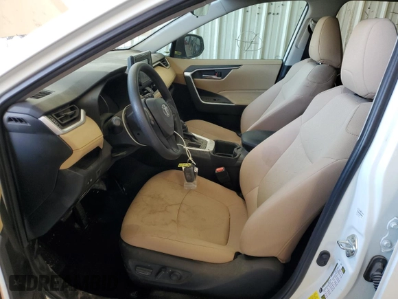2022 Toyota RAV4 XLE with VIN 2T3W1RFV3NC192260, listed as a Copart auction lot 55153925 with 42,401 mi miles and Salvage title. Bid and sale history available at DreamBid. Image 7.