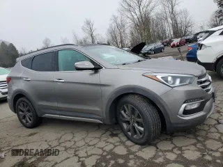 2018 Hyundai Santa Fe Ultimate with VIN 5NMZWDLA3JH100497, listed as a Copart auction lot 88510045 with 53,847 mi miles and Salvage title. Bid and sale history available at DreamBid. Image 4.