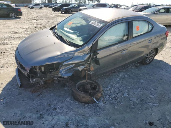 2017 Mitsubishi Mirage G4 SE with VIN ML32F4FJ9HHF18092, listed as a Copart auction lot 88607355 with 118,971 mi miles and Salvage Title. Bid and sale history available at carsss.com. Image 1.