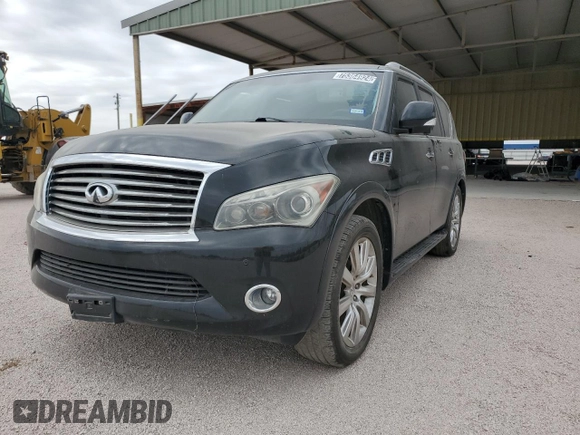 2012 Infiniti QX56 8-passenger with VIN JN8AZ2ND3C9716249, listed as a Copart auction lot 75364924 with 0 mi miles and Clean Title. Bid and sale history available at carsss.com. Image 1.