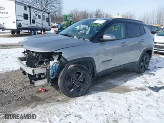 2019 Jeep Compass Latitude with VIN 3C4NJDBB2KT817601, listed as a IAAI auction lot 41506659 with 95,457 mi miles. Bid and sale history available at carsss.com. Image 21.